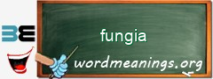 WordMeaning blackboard for fungia